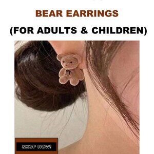 Beary-Kool Bear Earrings